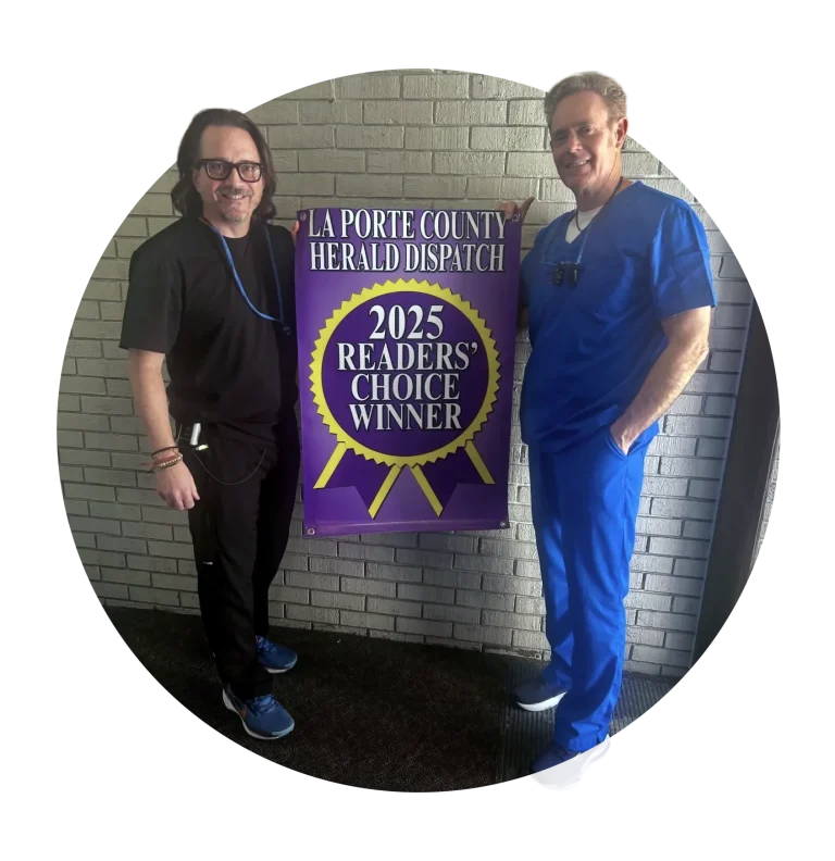 Doctor's holding an award.