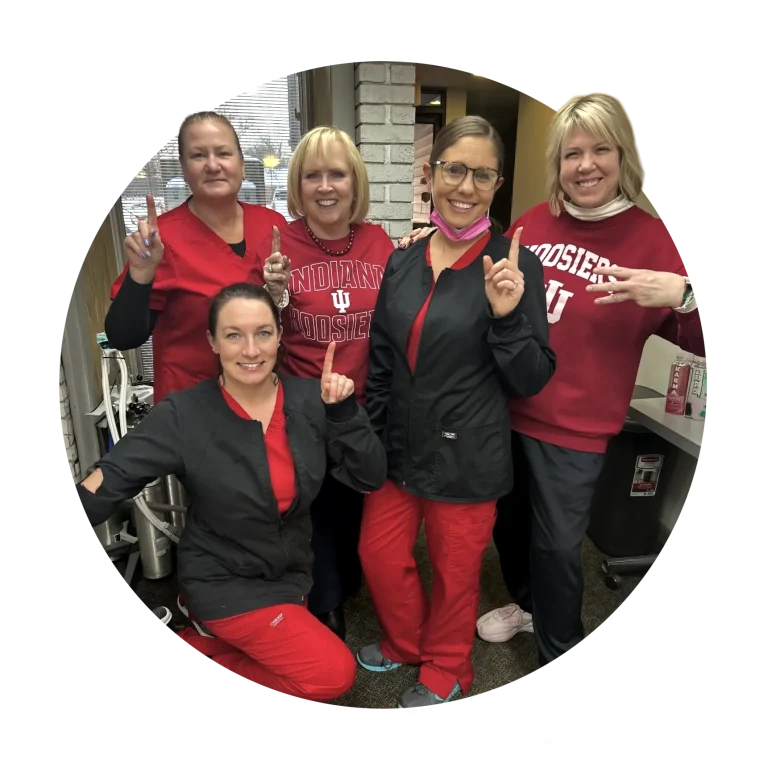 Team photo at the office